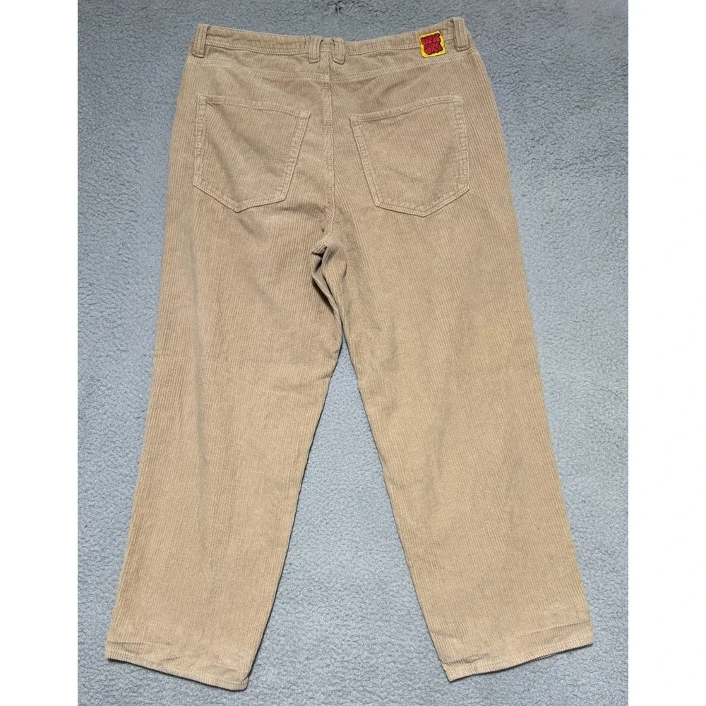 Empyre Relax Brown Khaki Corduroy Pants Mens 34x27 Skateboard Baggy Casual